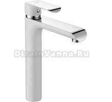 Смеситель для раковины Rose R2111F белый, хром