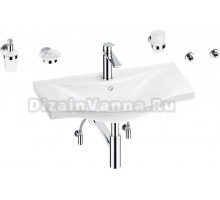 Комплект Wellsee Bisou 201007381 глянцевый белый, хром, 9 в 1