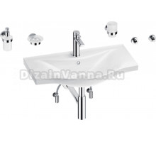 Комплект Wellsee Bisou 201007386 глянцевый белый, хром, 9 в 1