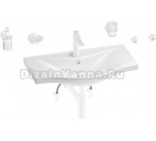 Комплект Wellsee Bisou 201007390 глянцевый белый, матовый белый, 9 в 1