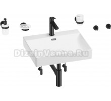 Комплект Wellsee DeSire 201007582 глянцевый белый, матовый черный, 9 в 1