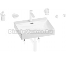 Комплект Wellsee DeSire 201007585 глянцевый белый, матовый белый, 9 в 1