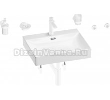 Комплект Wellsee DeSire 201007590 глянцевый белый, матовый белый, 9 в 1