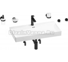 Комплект Wellsee Bromance 201007602 глянцевый белый, матовый черный, 9 в 1