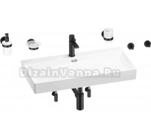 Комплект Wellsee Bromance 201007607 глянцевый белый, матовый черный, 9 в 1