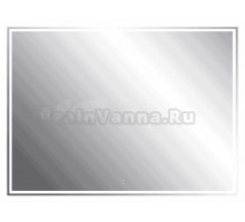 Зеркало Emmy Аврора 250696 100х80, с LED-подсветкой, белое