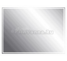 Зеркало Emmy Аврора 250698 120х80, с LED-подсветкой, белое
