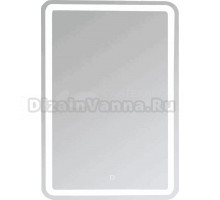 Зеркало Emmy Моника 250650 50х80, с LED-подсветкой, белое