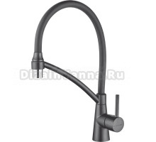 Смеситель для кухни Ledeme L4399U-12 с гибким изливом, графит