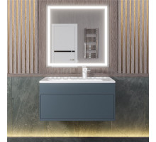 Мебель для ванной комнаты Uperwood Lotus 80 подвесная, с ящиком, серая