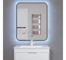 Зеркало Uperwood Modul 65х80, с подсветкой, с подогревом, холодная подсветка, черное