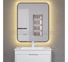 Зеркало Uperwood Modul 65х80, с подсветкой, с подогревом, теплая подсветка, черное