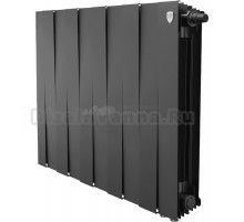 Радиатор биметаллический Royal Thermo Piano Forte 500 VDR noir sable, 10 секций, черный (уценка: выставочный экземпляр)
