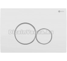 Кнопка смыва Point Виктория PN44061WC белая, хром