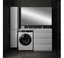 Мебель для ванной комнаты Style Line Даллас 140 R люкс, белая, зеркало DIWO Элиста