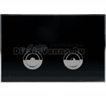 Кнопка смыва Point Венера PN44071BC черная, хром