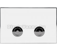 Кнопка смыва Point Венера PN44071WC белая, хром