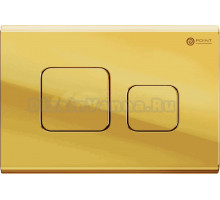 Кнопка смыва Point Афина PN44041G золото