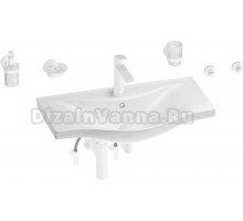 Комплект Wellsee Bisou 201007395 глянцевый белый, матовый белый, 9 в 1