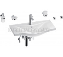 Комплект Wellsee Bisou 201007396 глянцевый белый, хром, 9 в 1