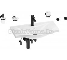 Комплект Wellsee Bisou 201007397 глянцевый белый, матовый черный, 9 в 1