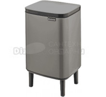 Мусорное ведро Brabantia Bo Hi 227202 7 л, платиновое