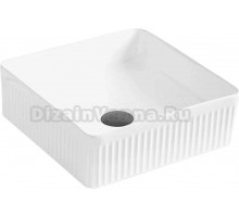 Накладная раковина Point Деметра PN43121 39х39 глянцевая белая
