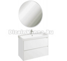 Мебель для ванной комнаты AQUATON Сканди 90 белый глянец, белый матовый, зеркало DIWO Воронеж