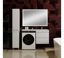 Мебель для ванной комнаты Style Line Даллас 120 R Люкс Plus подвесная, белая, зеркало DIWO Дмитров