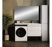 Мебель для ванной комнаты Style Line Даллас 130 R Люкс Plus подвесная, зеркало DIWO Элиста