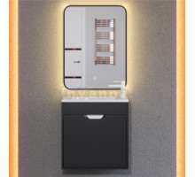 Мебель для ванной комнаты Uperwood Modul 60 подвесная, 1 дверца, матовая черная