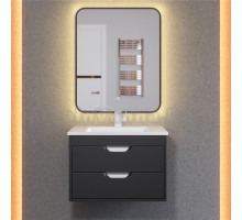 Мебель для ванной комнаты Uperwood Modul 65 подвесная, 2 ящика, матовая черная