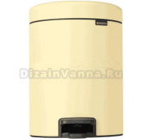 Мусорное ведро Brabantia NewIcon 233784 5 л, ванильно-желтое