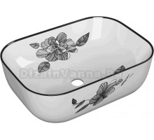 Накладная раковина Point Венера PN43073WB белая, черная