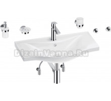 Комплект Wellsee Bisou 201007401 глянцевый белый, хром, 9 в 1