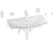 Комплект Wellsee Bisou 201007405 глянцевый белый, матовый белый, 9 в 1