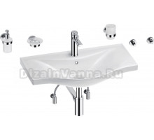 Комплект Wellsee Bisou 201007406 глянцевый белый, хром, 9 в 1