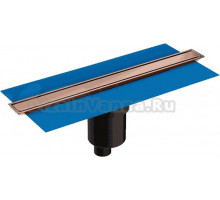 Душевой трап (лоток) VitrA Eco-Flow DK100 40 см, вертикальный сифон, медь