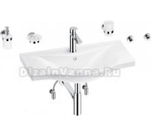 Комплект Wellsee Bisou 201007431 глянцевый белый, хром, 9 в 1