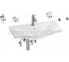 Комплект Wellsee Bisou 201007441 глянцевый белый, хром, 9 в 1