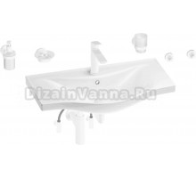 Комплект Wellsee Bisou 201007445 глянцевый белый, матовый белый, 9 в 1