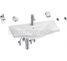 Комплект Wellsee Bisou 201007446 глянцевый белый, хром, 9 в 1