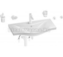 Комплект Wellsee Bisou 201007450 глянцевый белый, матовый белый, 9 в 1