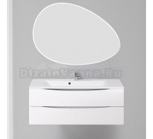 Мебель для ванной комнаты BelBagno Marino 120 bianco lucido, зеркало STWORKI Скаген