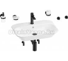 Комплект Wellsee Eclatant 201007457 глянцевый белый, матовый черный, 9 в 1