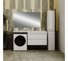 Мебель для ванной комнаты Style Line Даллас 150 R Люкс Plus подвесная, белая, зеркало DIWO Элиста