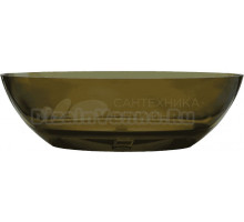 Акриловая ванна Abber Kristall AT9702 Vesuvian 180x85 см, отдельностоящая, оливковая, овальная, с донным клапаном