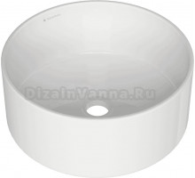 Накладная раковина Aqueduto Espiral ESP0110 40 см белая глянцевая + Дозатор Ridder Colours 22280514 оранжевый