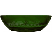 Акриловая ванна Abber Kristall AT9702 Emerald 180x85 см, отдельностоящая, овальная, с донным клапаном