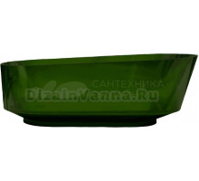 Акриловая ванна Abber Kristall AT9706 Emerald 170x80 см, отдельностоящая, овальная, с донным клапаном